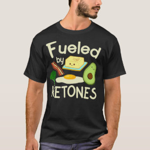 Camiseta Alimentado por Ketones Keto La dieta pierde peso 