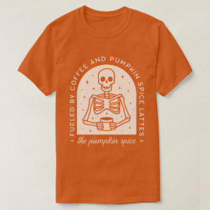Camiseta Alimentado por latas de café y de calabaza