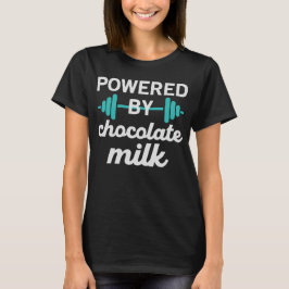 Camiseta Alimentado por leche de chocolate