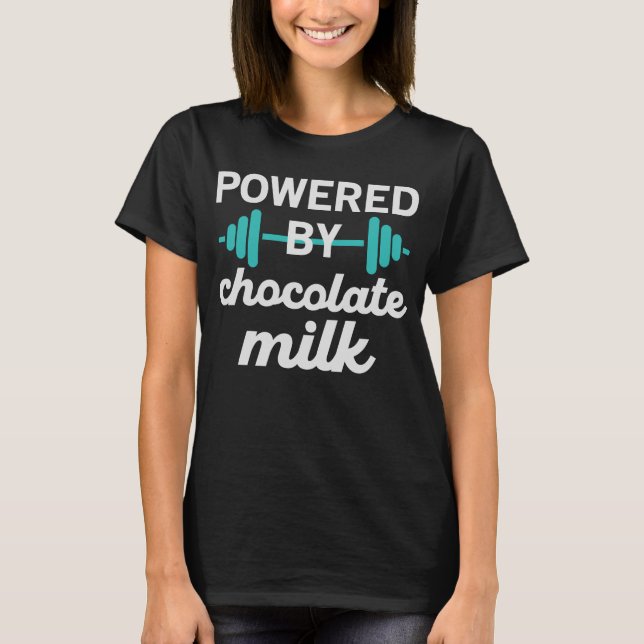 Camiseta Alimentado por leche de chocolate (Anverso)