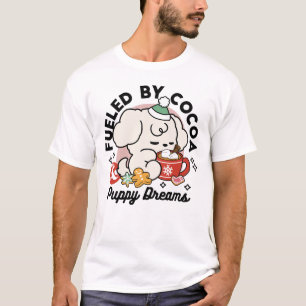 Camiseta Alimentado por los sueños de cacao y cachorro - Pe