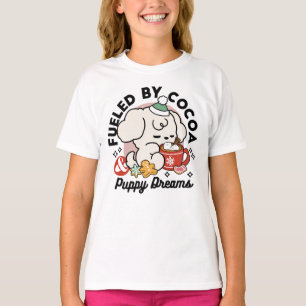 Camiseta Alimentado por los sueños de cacao y cachorro - Pe