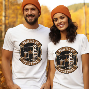 Camiseta Alimentado por Moonshine T-Shirt