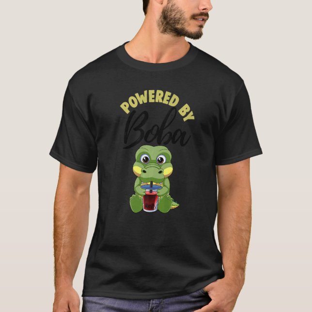 Camiseta Alimentado por mujeres cocodrilas Boba Tea (Anverso)