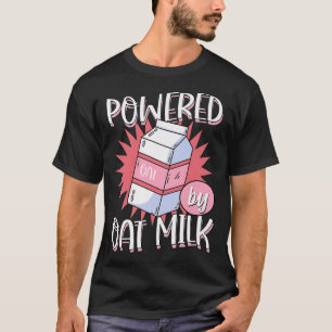 Camiseta Alimentado Por Oat Milk Cute Vegan Plant Based Coo