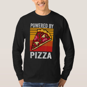Camiseta Alimentado por Pizza Hombres Italianos De Comida