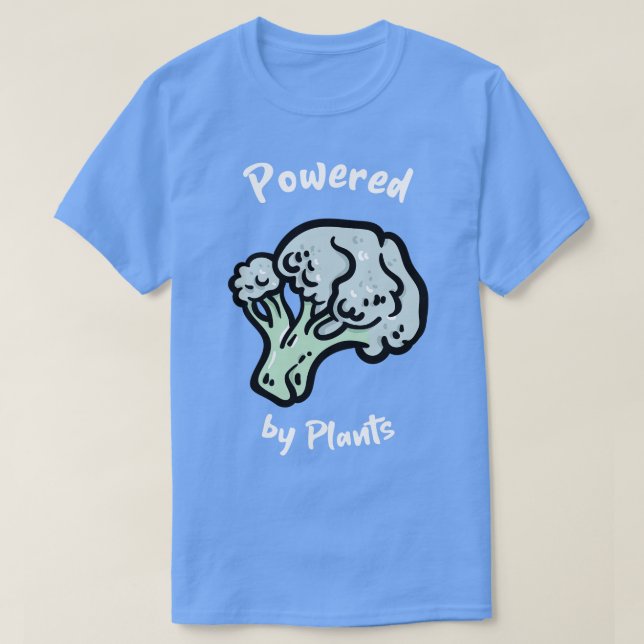 Camiseta Alimentado por plantas (Diseño del anverso)