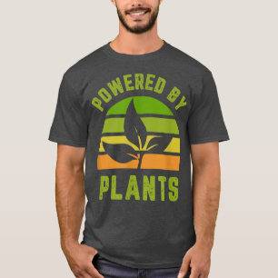 Camiseta Alimentado por plantas para vegetarianos y vegetar