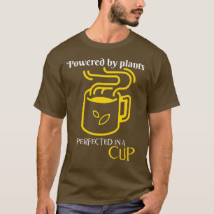 Camiseta Alimentado por plantas, perfectado en una copa- Mu