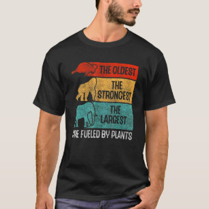 Camiseta Alimentado Por Plantas Tortugas Elefante Vegan Veg