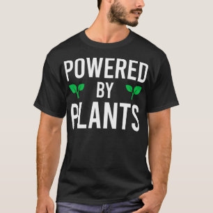 Camiseta Alimentado Por Plantas Vegetarias Vegetarianas Pla
