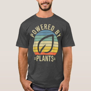 Camiseta Alimentado Por Plantas Vegetarias Vegetarianas Pla
