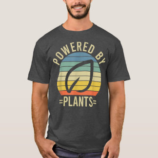 Camiseta Alimentado Por Plantas Vegetarias Vegetarianas Pla