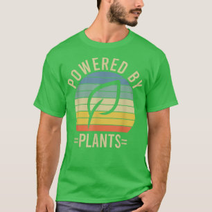 Camiseta Alimentado Por Plantas Vegetarias Vegetarianas Pla