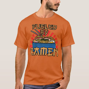 Camiseta Alimentado por Ramen Estilo Retro Japonés Ramen Vi