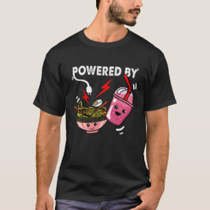 Camiseta Alimentado Por Ramen Y Boba Tea