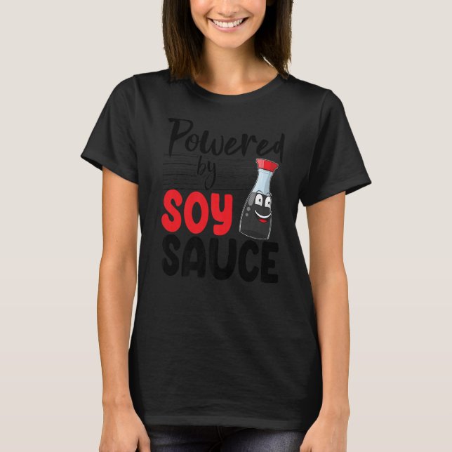 Camiseta Alimentado Por Salsa De Soja Mujeres Salsa Amor Fo (Anverso)