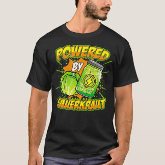 Camiseta Alimentado Por Sauerkraut Sour Fermented Cabbage V
