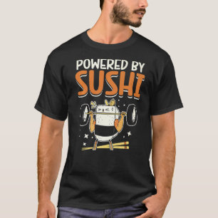 Camiseta Alimentado por sushi japonés