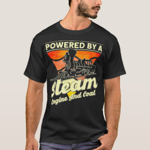 Camiseta Alimentado Por Un Motor De Vapor Y Una Ropa De Tre