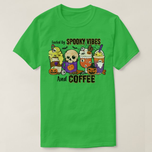 Camiseta Alimentado por vibrantes vibraciones y la Hallowee (Diseño del anverso)