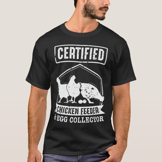Camiseta Alimentador certificado de pollo y colector de hue (Anverso)