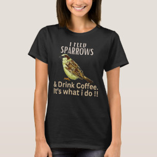 Camiseta Alimentador de gorriones Retro Clásico Amor Jardín