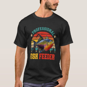 Camiseta Alimentador de peces profesional vintage retro gra
