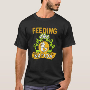 Camiseta Alimentando a la Nación Vida de granja amante del
