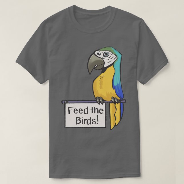 Camiseta Alimentar a los pájaros (Diseño del anverso)