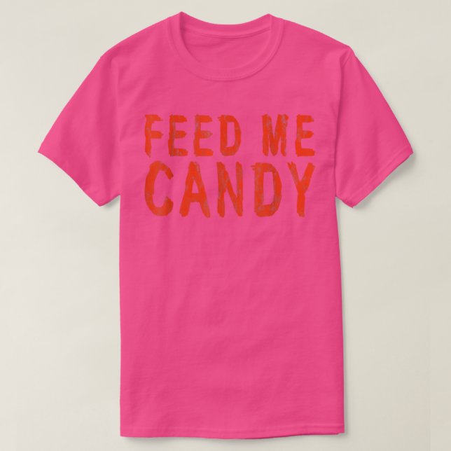Camiseta Alimentarme con dulces (Diseño del anverso)