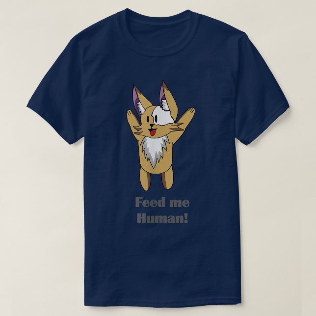 Camiseta Alimentarme humano  (Diseño del anverso)