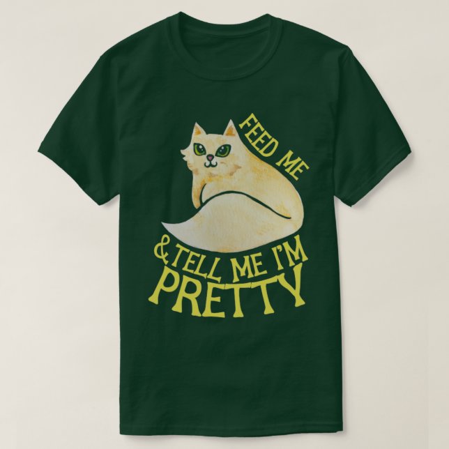 Camiseta Alimentarme y decirme que soy bonito (Diseño del anverso)