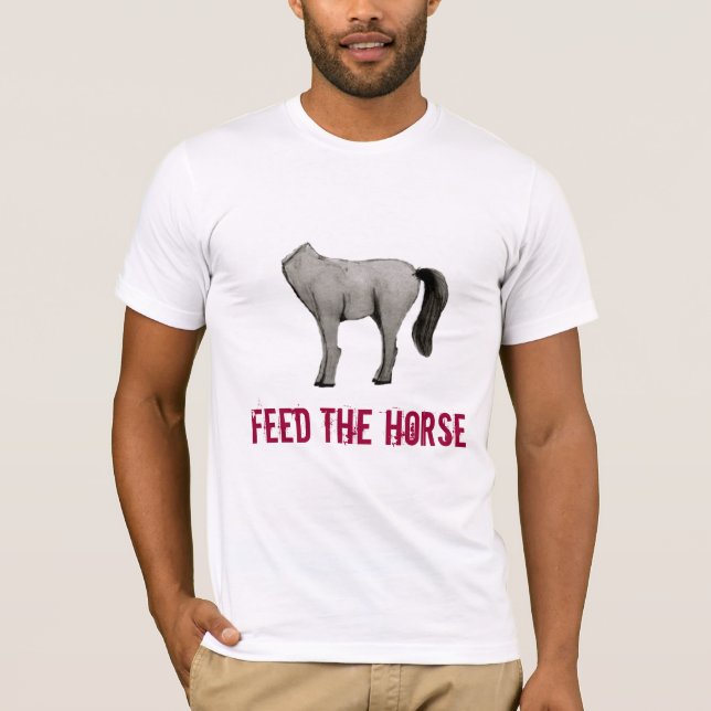 Camiseta Alimente el caballo (Anverso)