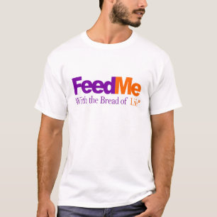 Camiseta Aliménteme: Parodia de la entrega