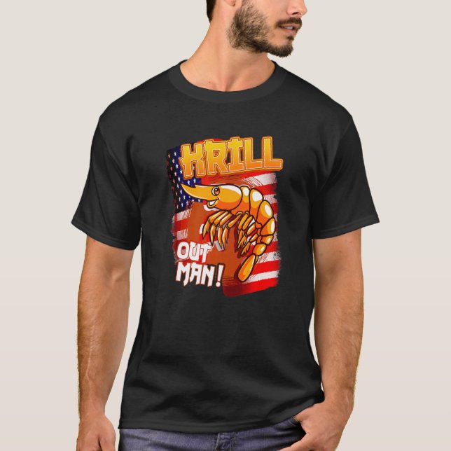 Camiseta Alimento Mal Pun Krill Fuera Mariscos Pescadores E (Anverso)
