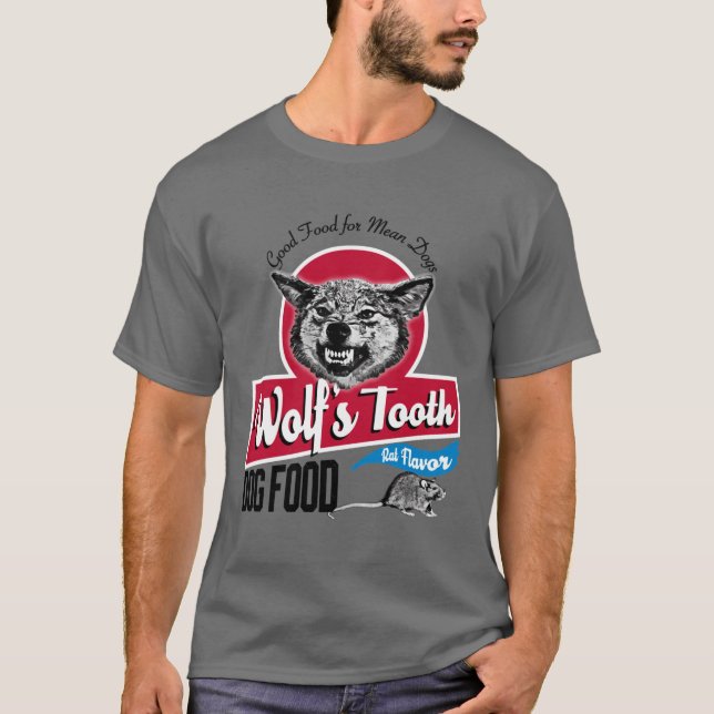 Camiseta Alimento para perros Wolfsooth familia divertida (Anverso)