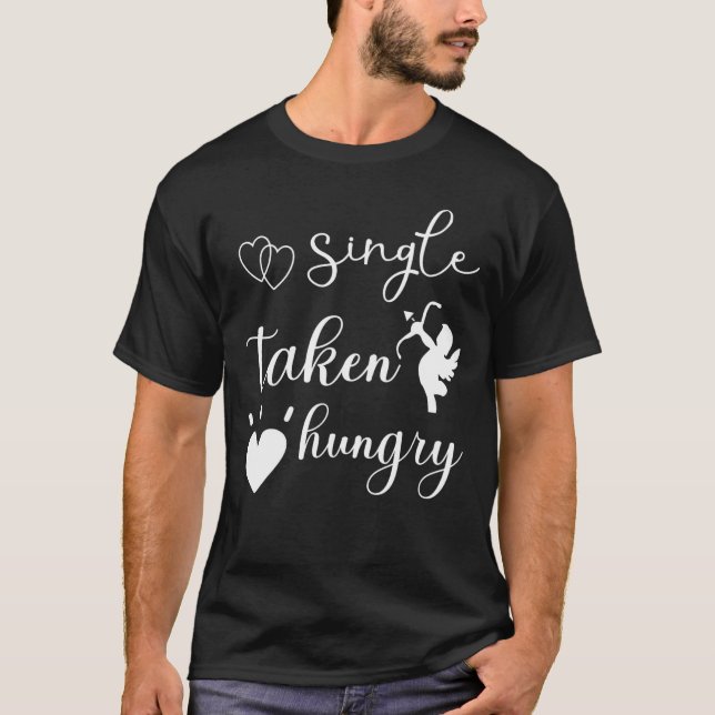 Camiseta Alimento único con relación hambrienta (Anverso)