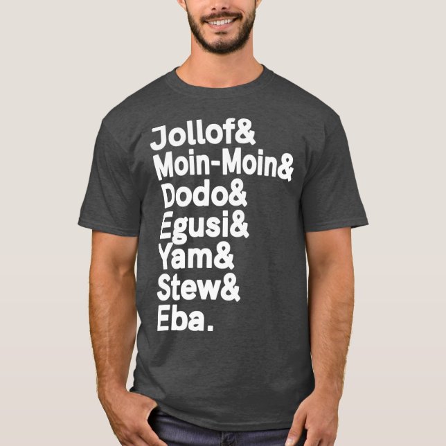 Camiseta Alimentos africanos nigerianos Jollof Rice Nigeria (Anverso)