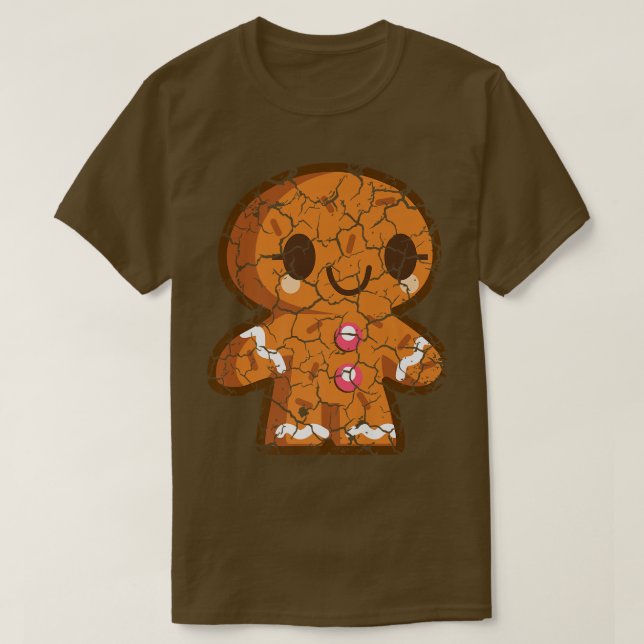 Camiseta Alimentos Cocinando Alimentos Alimentos Gingerbrea (Diseño del anverso)