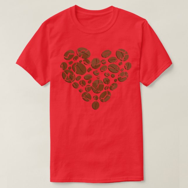 Camiseta Alimentos Cocinando Alimentos Café Beans Dolor (Diseño del anverso)
