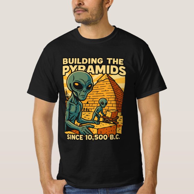 Camiseta Alimentos Construyendo Pirámides Pirámides (Anverso)