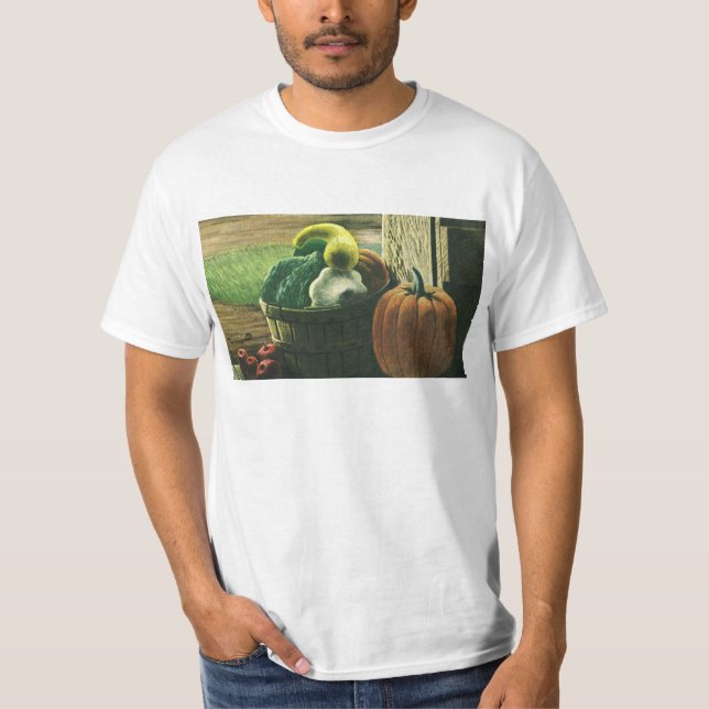 Camiseta Alimentos de cosecha, salchichas de invierno, cala (Anverso)