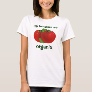 Camiseta Alimentos de cosecha, tomate eritreo orgánico de m