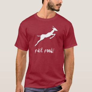 Camiseta alimentos de preparación rápida