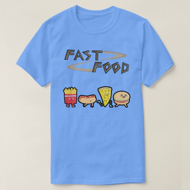 Camiseta Alimentos de preparación rápida (Diseño del anverso)