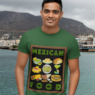 Camiseta Alimentos favoritos alrededor del estilo de colecc