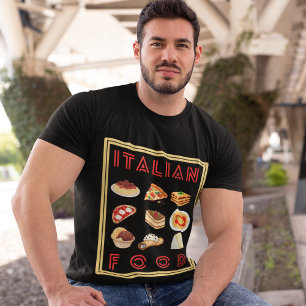 Camiseta Alimentos favoritos alrededor del estilo de colecc