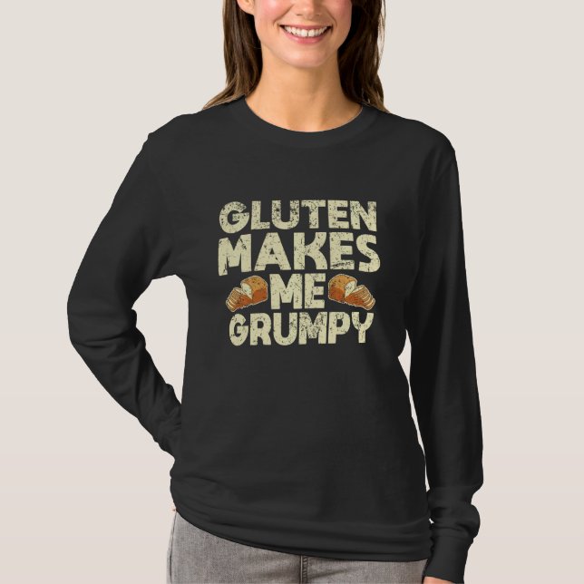 Camiseta Alimentos orgánicos Celiacos Enfermedad Gluten lib (Anverso)