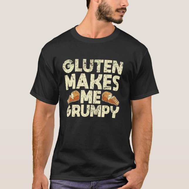 Camiseta Alimentos orgánicos Celiacos Enfermedad Gluten lib (Anverso)
